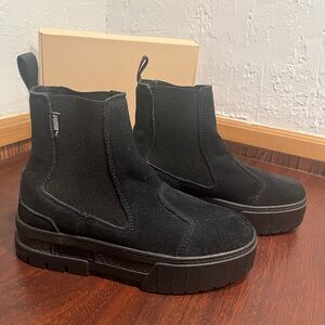 Puma Black Suede Ankle Boots